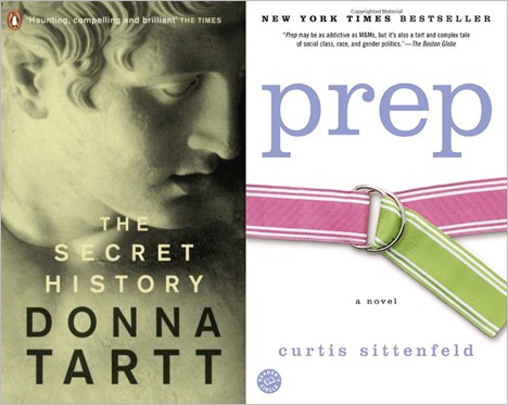 The Secret History van Donna Tartt en Prep: A Novel van Curtis Sittenfeld boeken