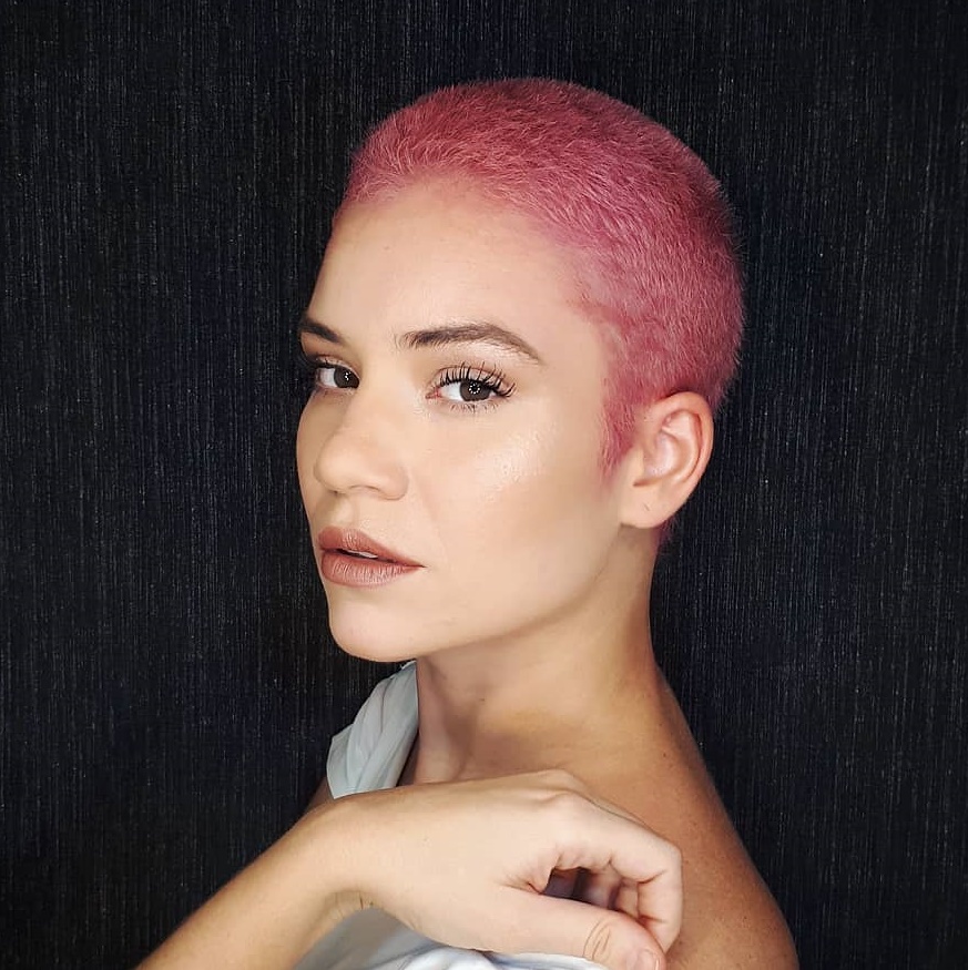 Pastel Roze Buzz Cut