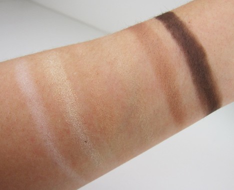 NYX Natural palette swatches