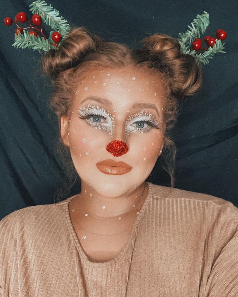 Creatieve kerst make-up looks