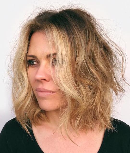 Tousled Bronde Bob voor fijn haar