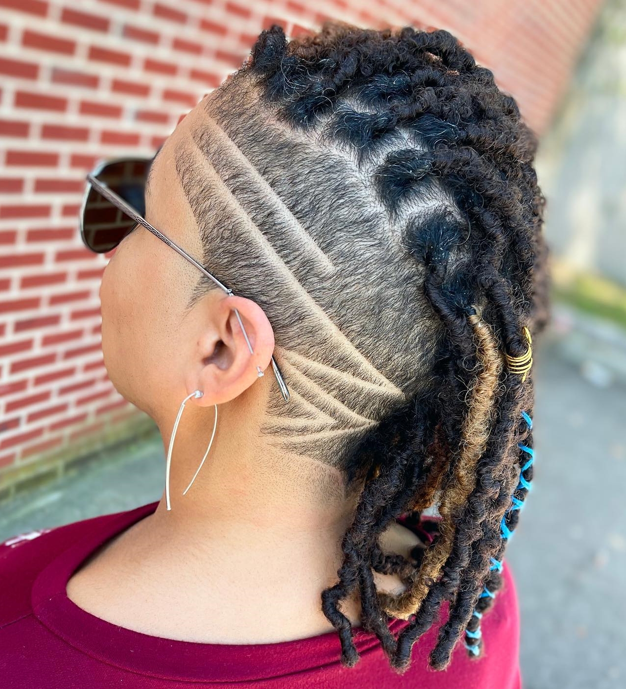 Zwarte Dreadlocks met Side Undercut