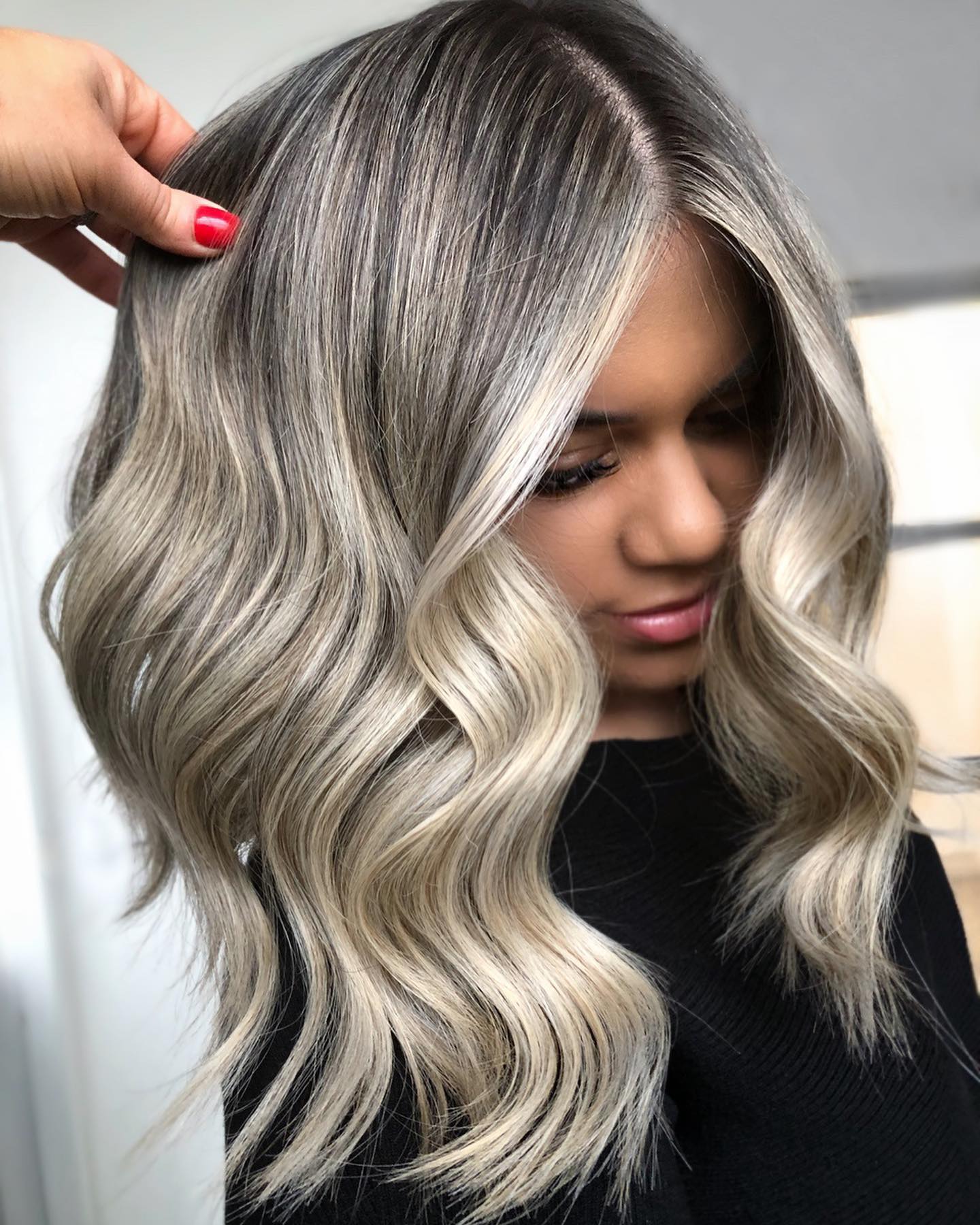 Donker Platina Blonde Haarkleur