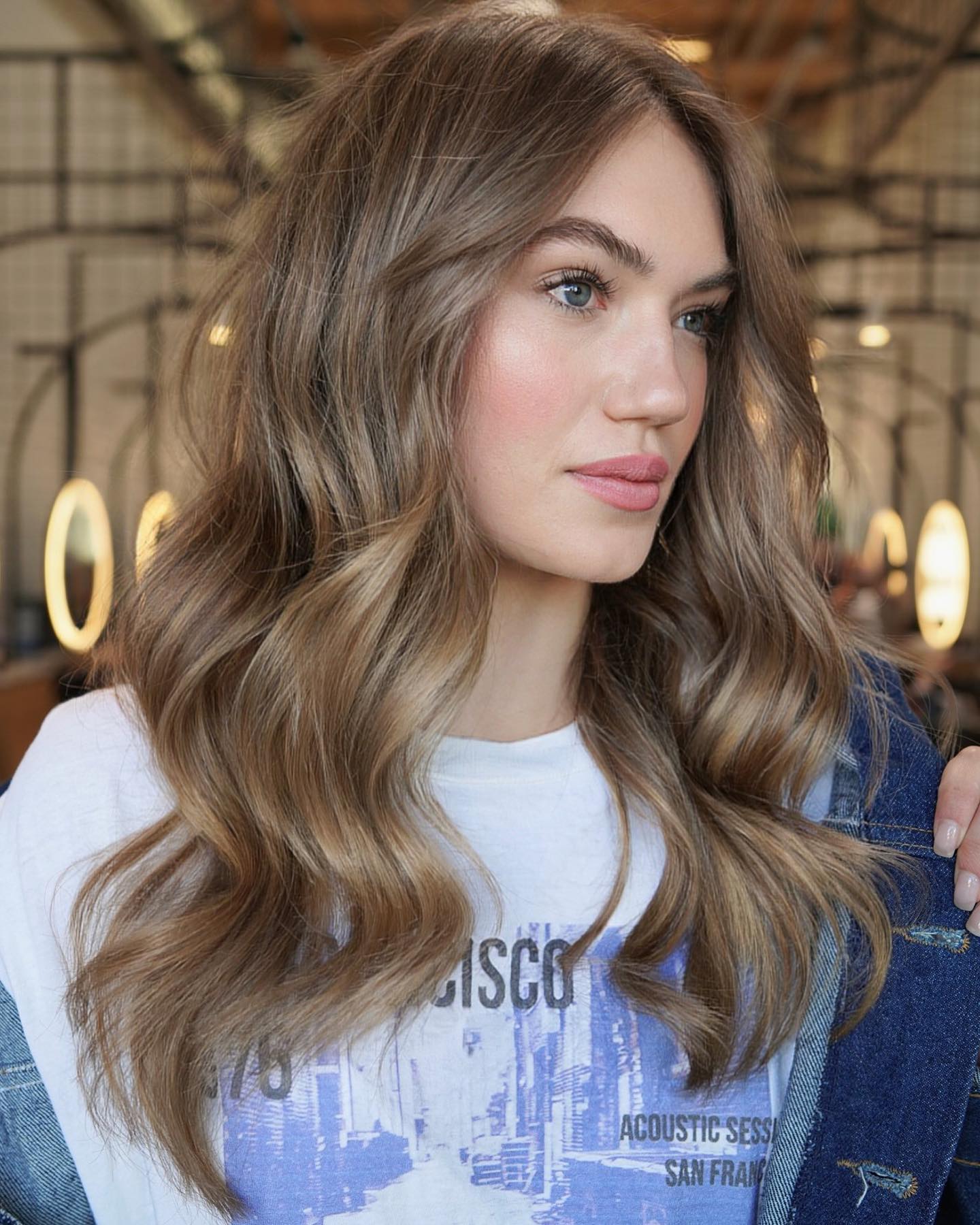 Donker Beige Blond Lang Haar