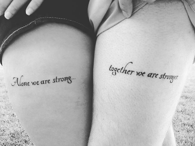 Soulmate Everlasting Love Couple Tattoo Art om speciale relatie aan te duiden