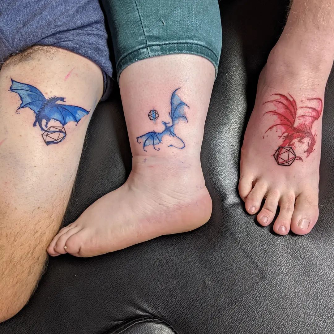 Gamer Paar Tattoos Voor Gamer Lovebirds