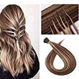 100 Strengen/Pack I Tip Remy Human Hair Extensions 16 Inch Cold Fusion Haarstuk Voorverbonden...