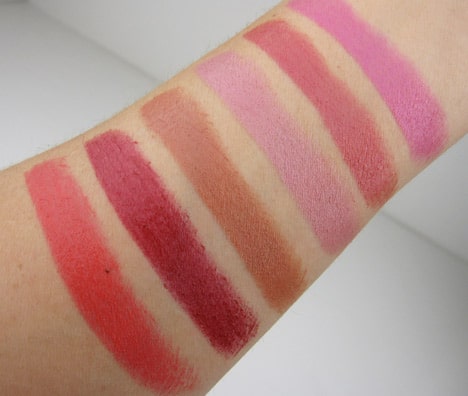 MAC Mineralize Rich Lipstick swatches |