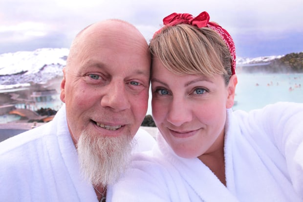 Blue Lagoon IJsland Selfie