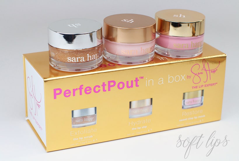 Sara Happ perfecte pout in een doos caramel latte limited edition lip scrub