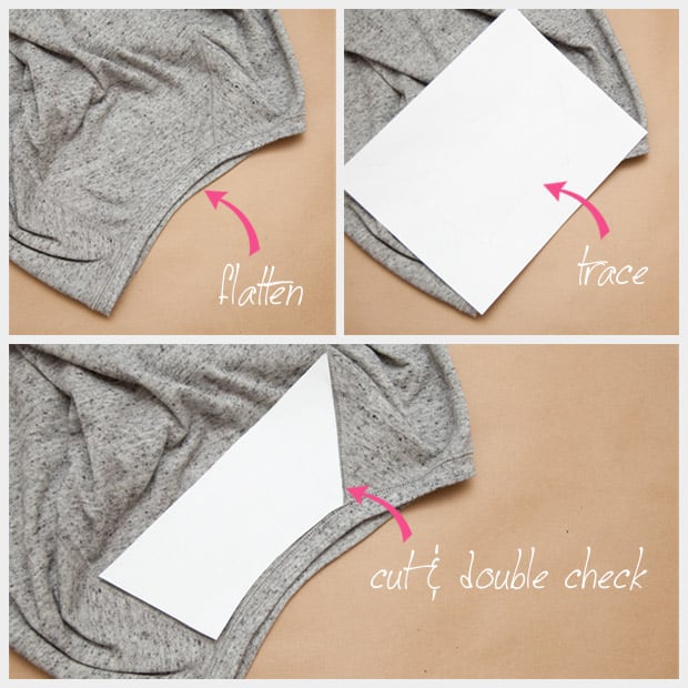 DIY-sweatshirt-leer-patches-patroon