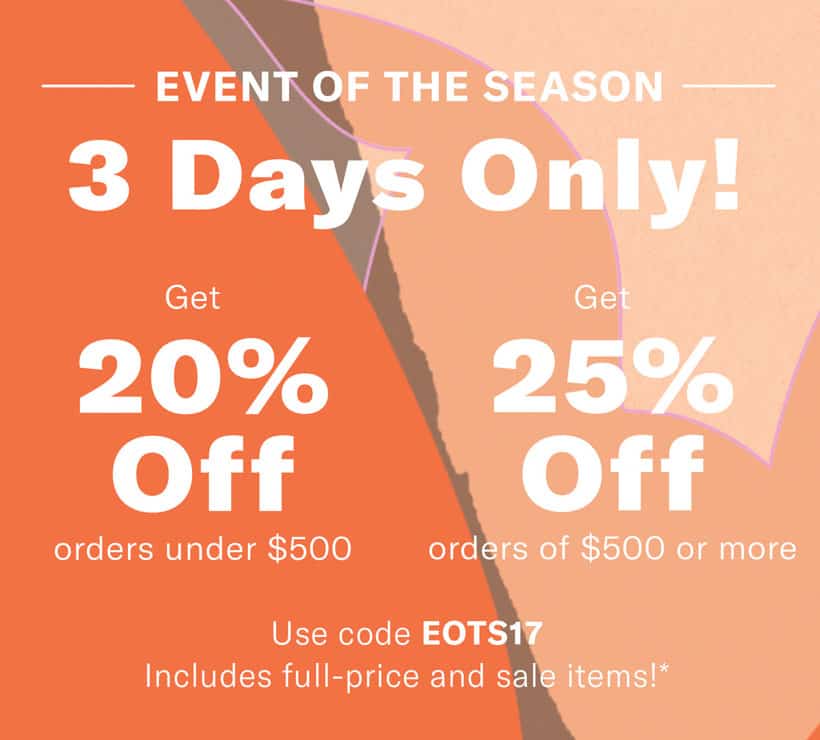 herfst 2017 shopbop sale code