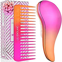 Detangling Hairbrush en Comb Set van Lily England