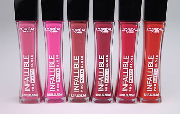 De nieuwste drogisterij make-up must-haves van We Heart This: De L'Oreal Infallible Pro Matte Gloss collectie met swatches en een review.