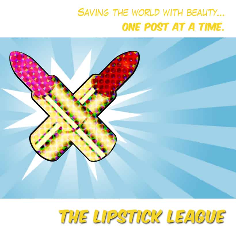 Het Lipstick League logo van Stef Andrews van de beautyblog we heart this